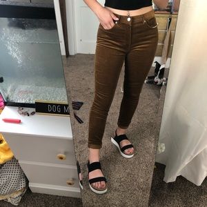 Brown corduroy pants
